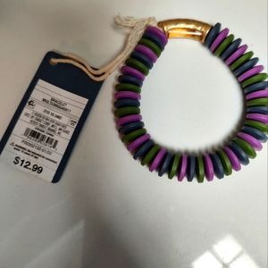 Bracelet Universal Thread New With Tags Green And Purple,Blue Gold